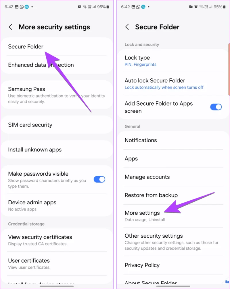 Come eliminare la cartella protetta sul telefono Samsung e cosa succederà
