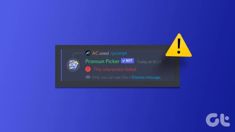 Las 7 soluciones principales para el error 'Esta interacción falló' en Discord para Windows