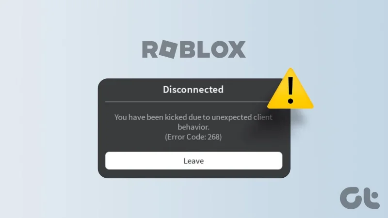 14 meilleures façons de corriger le code d’erreur Roblox 268