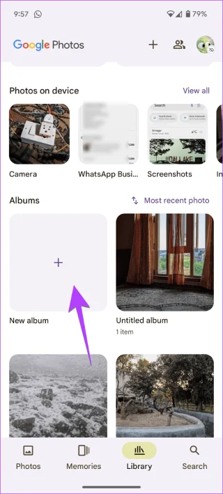 Quelle est la différence entre un album et un dossier dans Photos