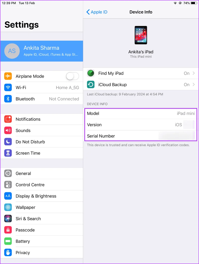 Come trovare il modello di iPad che possiedi