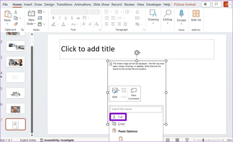 As 8 principais correções para o PowerPoint não exibir imagens no Windows