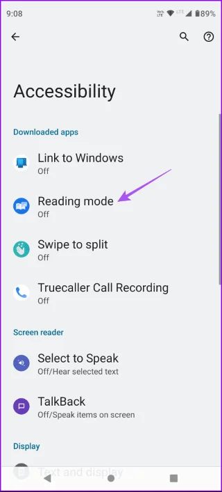 Comment utiliser l'application Mode Lecture sur Android