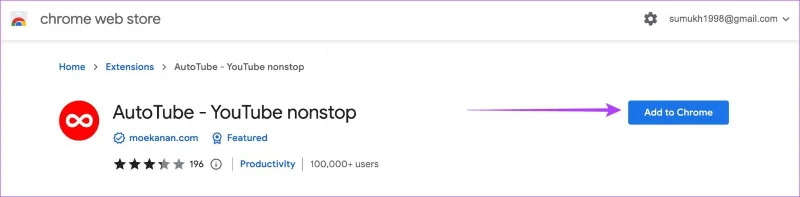Installazione di AutoTube in Chrome