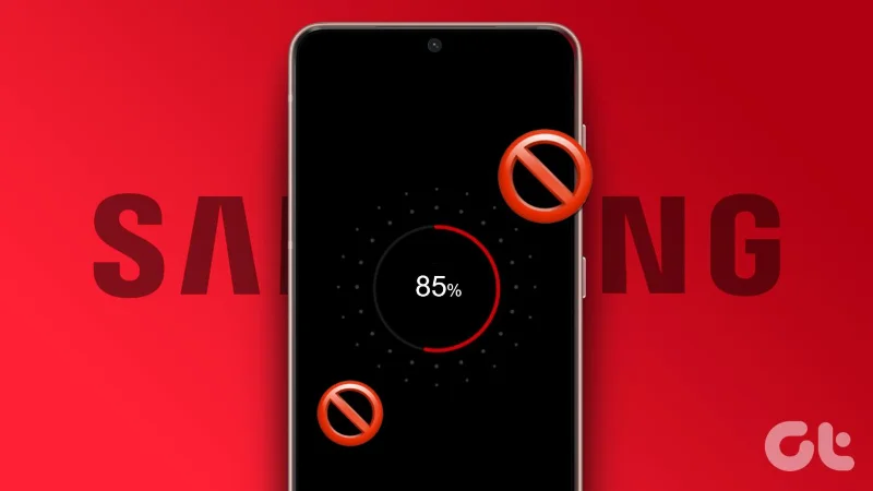 Les 5 meilleures façons de réparer le téléphone Samsung Galaxy qui ne se charge pas après 85&nbsp;%