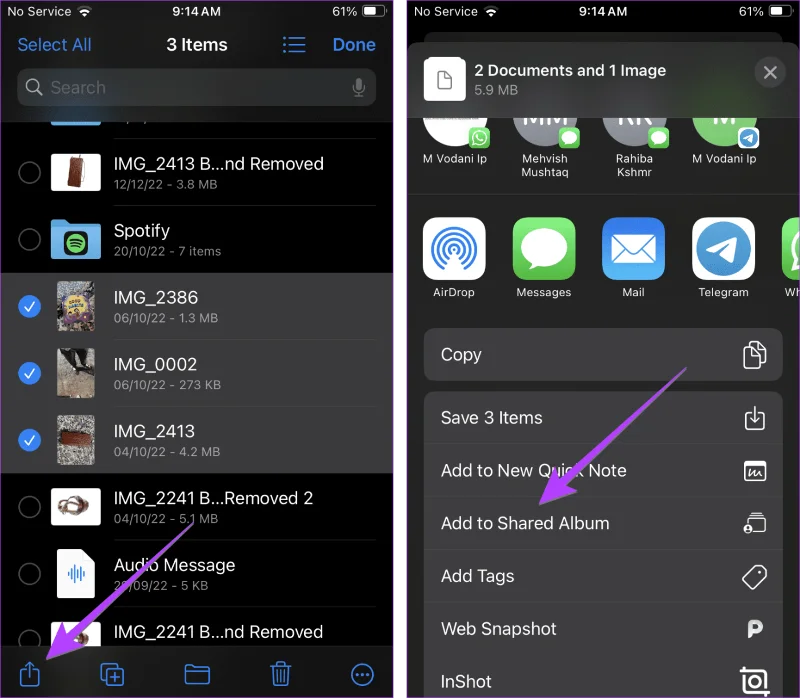 Foto's of video's opslaan van bestanden naar de Foto's-app op iPhone en iPad