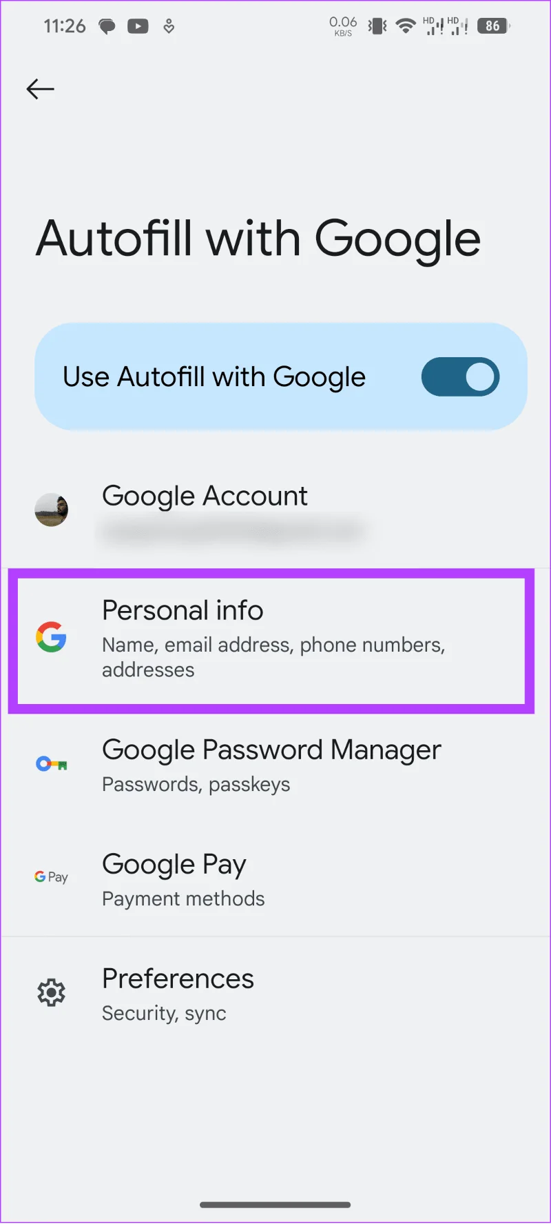 Hoe u automatisch aanvullen op Android kunt in- en uitschakelen