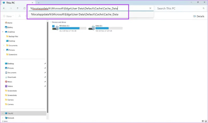 วิธีล้างแคชและคุกกี้บน Microsoft Edge