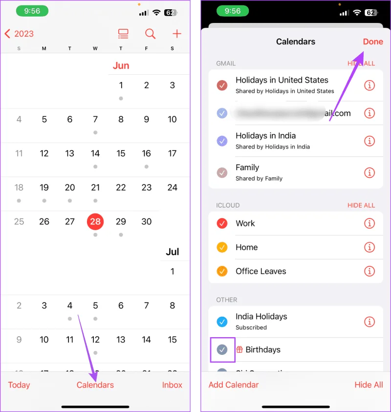 Hoe u verjaardagen kunt toevoegen en bekijken in de iPhone-agenda