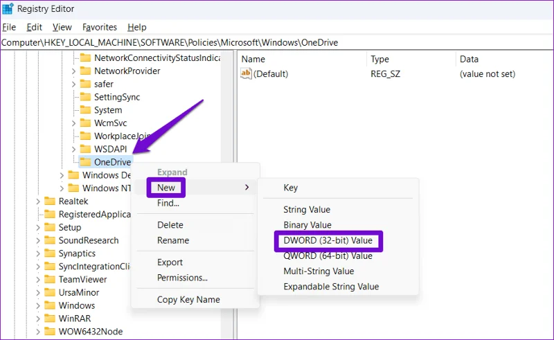 Las 6 soluciones principales para OneDrive que no aparece en el Explorador de archivos en Windows