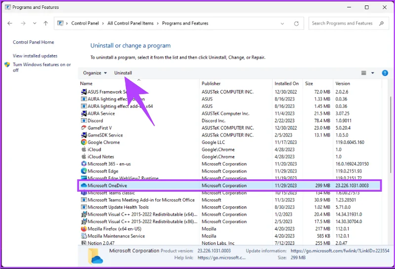 Una guía para desinstalar completamente OneDrive de Windows