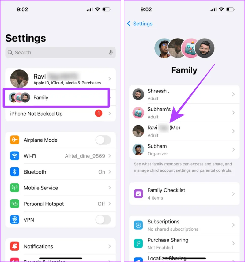 Hoe u Family Sharing kunt verlaten op iPhone, iPad en Mac