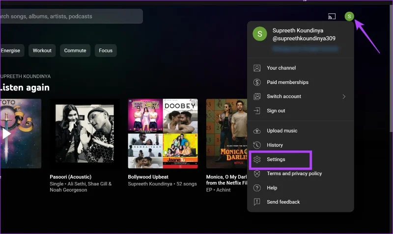 Come visualizzare ed eliminare la cronologia musicale di YouTube
