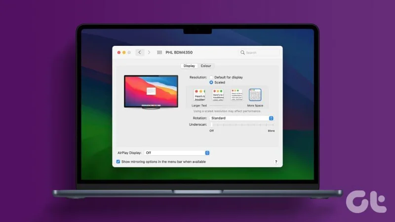 Comment ajuster la résolution du deuxième affichage sur Mac