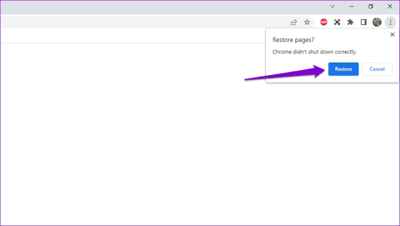Top 6 manieren om zich te ontdoen van Chrome is niet correct afgesloten