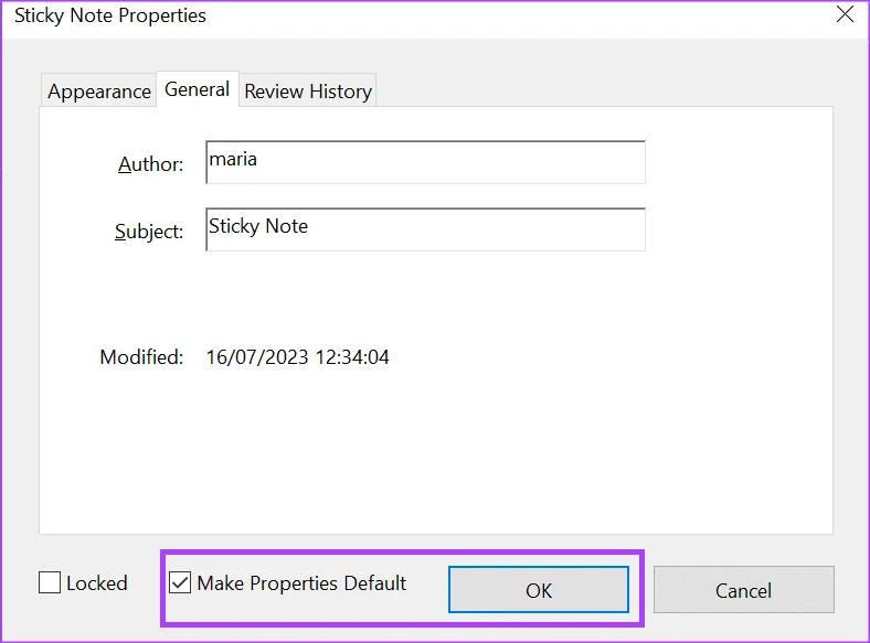 Come modificare il nome dell'autore per i commenti in Adobe Acrobat
