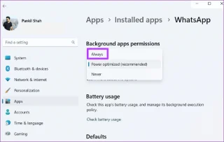 4 formas de arreglar WhatsApp para PC que no funciona en Windows 11