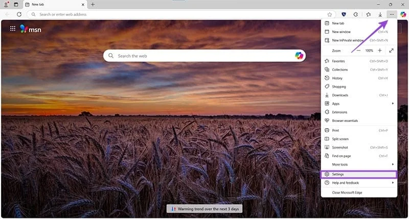Cum să schimbi setările de securitate în Microsoft Edge