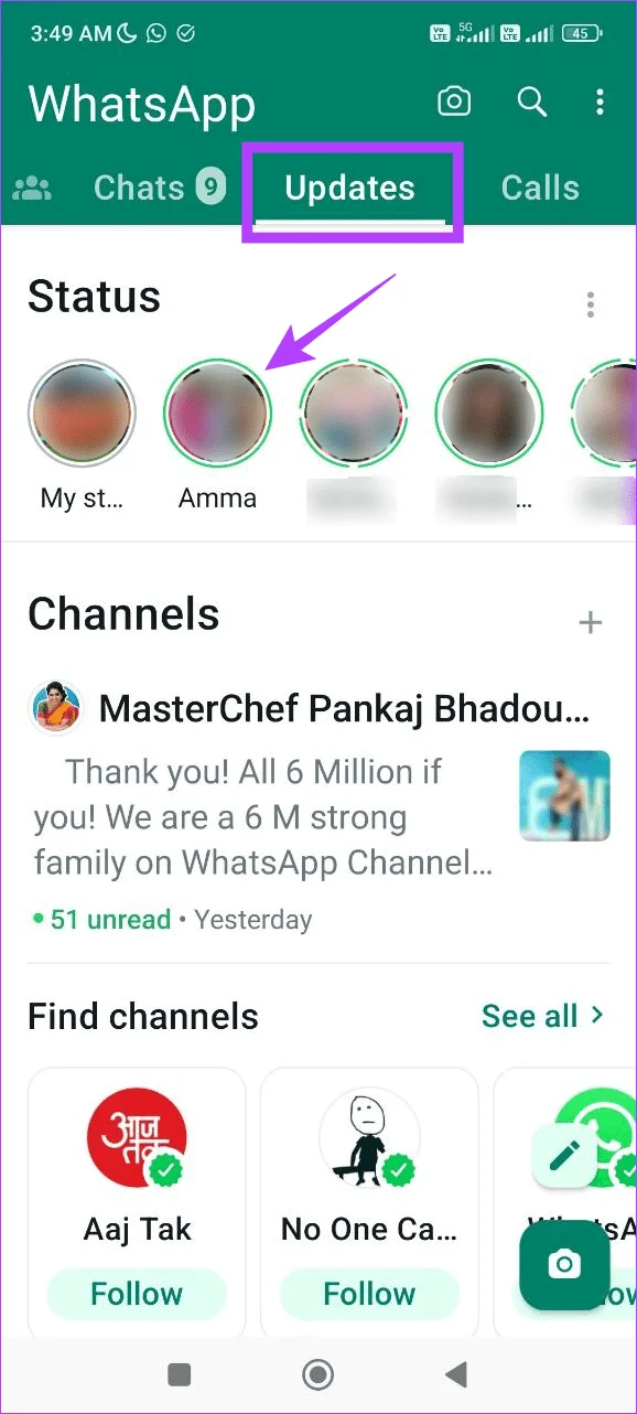 Puoi vedere lo stato di WhatsApp senza essere visto