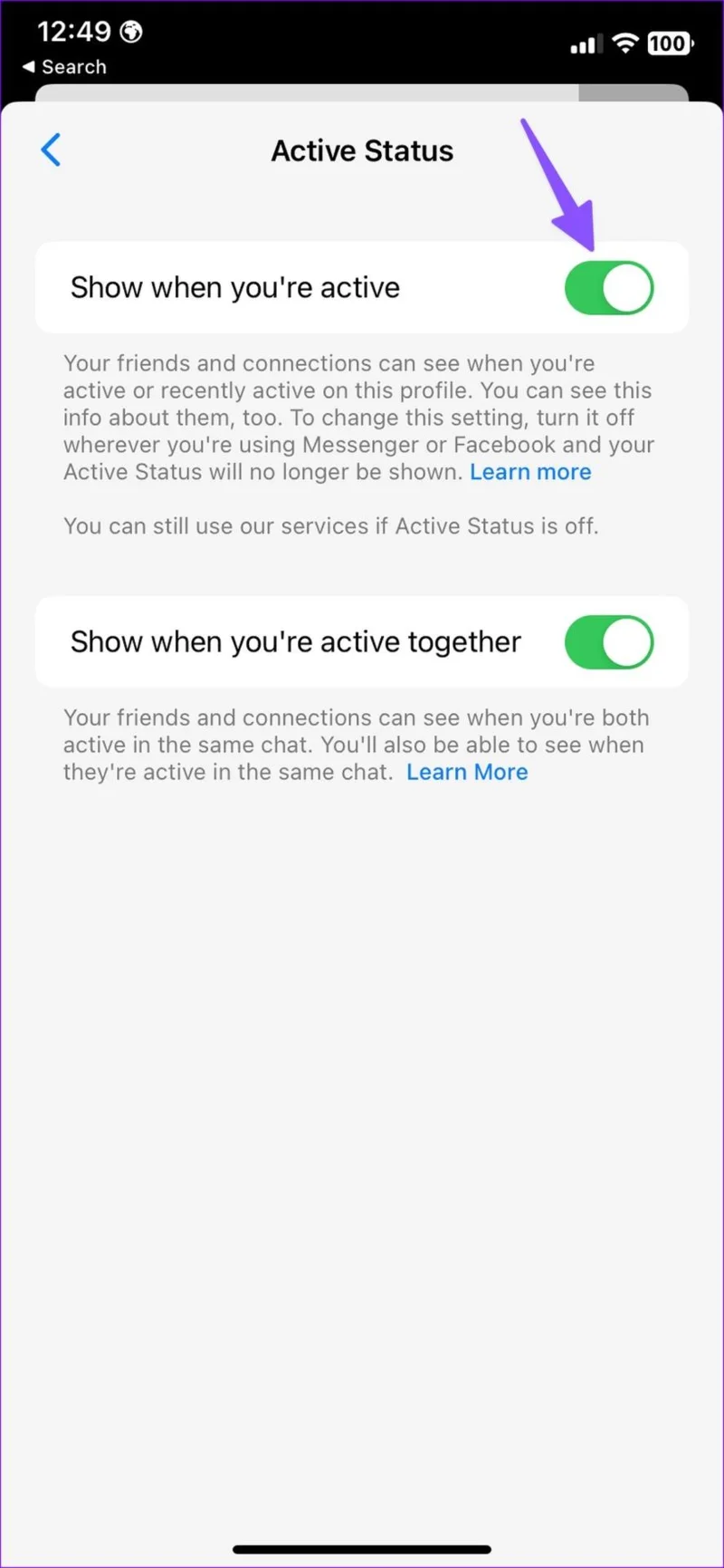 I 8 modi principali per risolvere Facebook Messenger che non mostra lo stato attivo