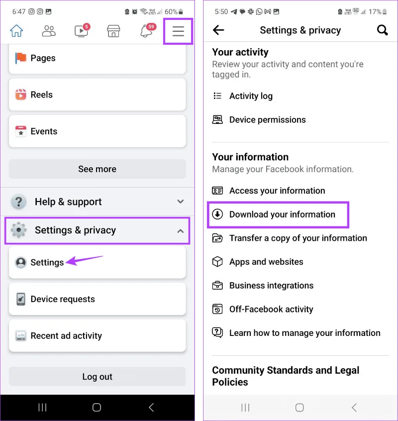 Pouvez-vous récupérer les messages Facebook supprimés