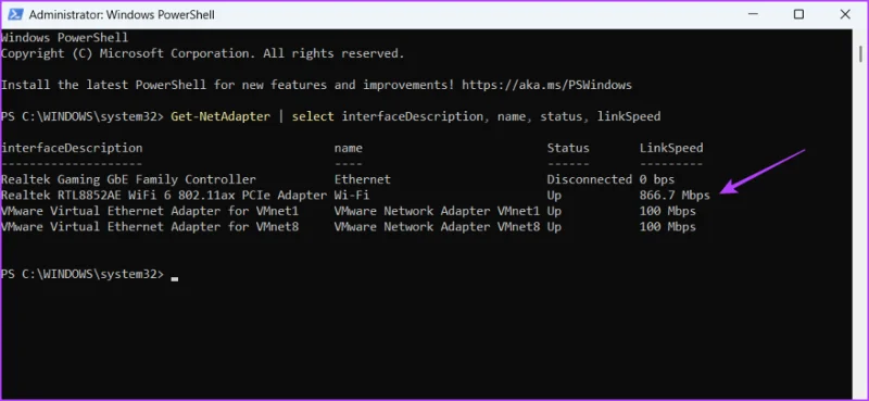 3 meilleures façons de vérifier la vitesse de la carte réseau sous Windows 11