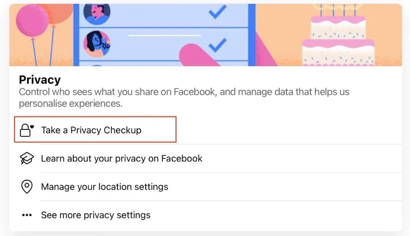 スマートフォンやタブレットでFacebookのプライバシー設定を変更する方法