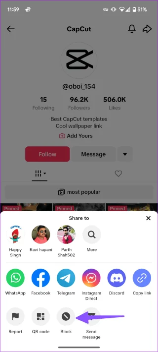 Cosa succede quando blocchi qualcuno su TikTok