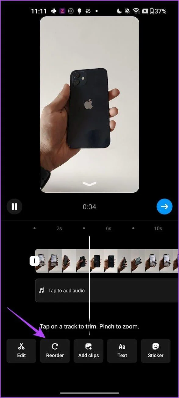 Come modificare i reel utilizzando l'editor integrato di Instagram