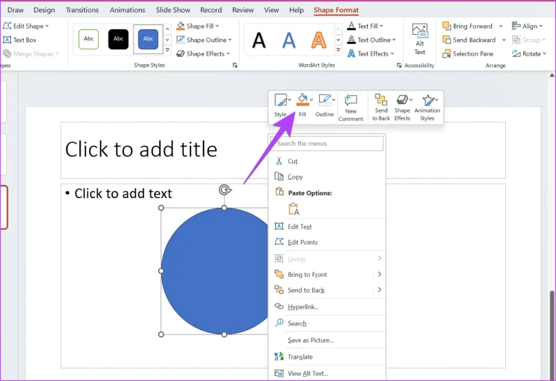 4 maneiras de cortar uma imagem em um círculo no PowerPoint
