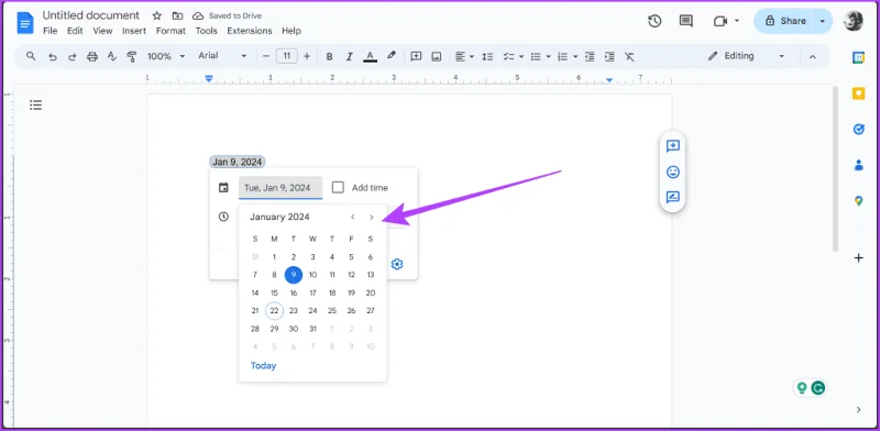 Come inserire un selettore di data in Fogli Google e Documenti Google
