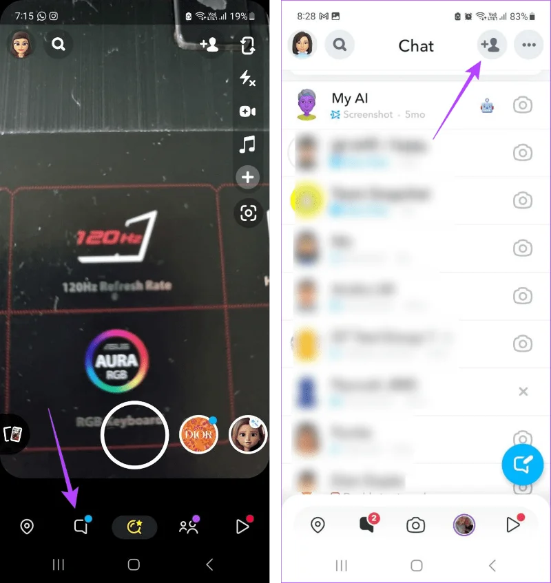 6 modi per vedere chi ti ha aggiunto o ti ha aggiunto di nuovo su Snapchat