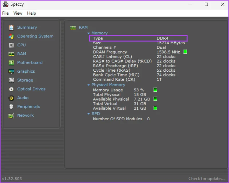 Las 5 mejores formas de comprobar el tipo de RAM en una PC con Windows 10 y Windows 11