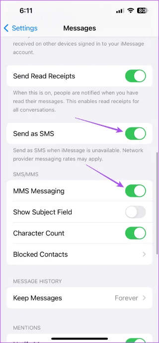 Hoe u een sms-bericht kunt verzenden in plaats van iMessage naar een contactpersoon