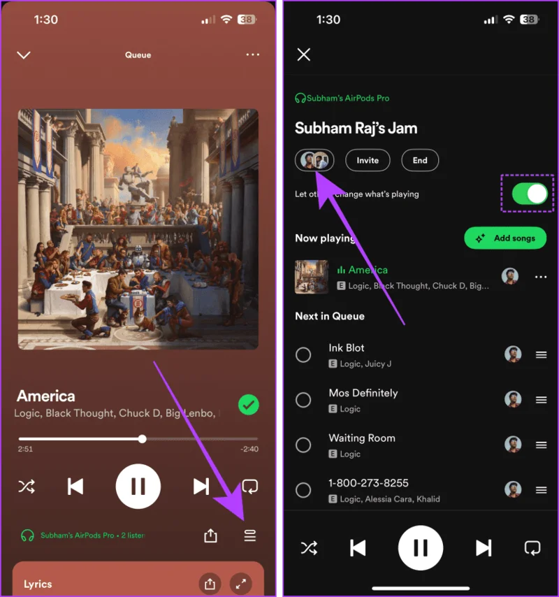 Come avviare una jam session su Spotify con gli amici