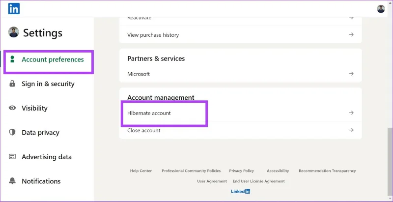 Comment désactiver temporairement votre compte LinkedIn