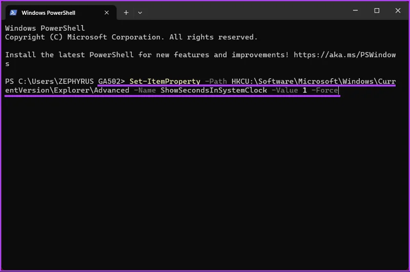 Cómo mostrar segundos en el reloj de Windows 11