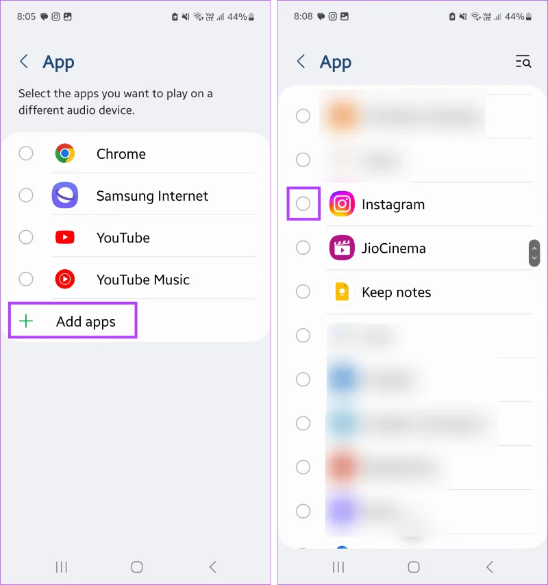 Che cos'è l'audio dell'app separata Samsung e come utilizzarlo