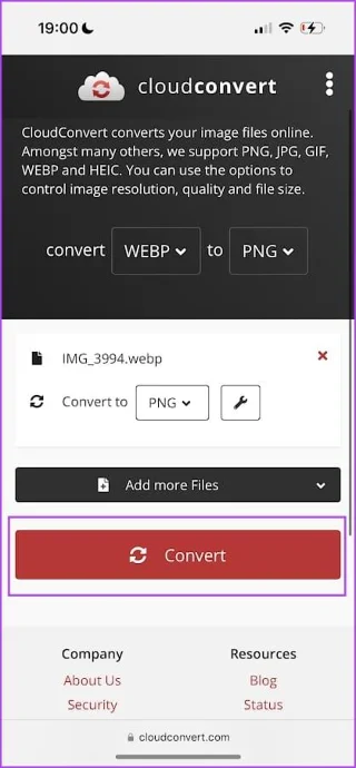 Hoe WEBP-afbeeldingen naar JPG/PNG op iPhone te converteren