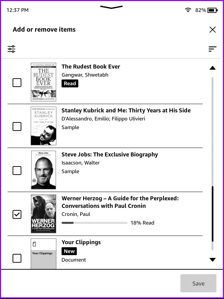 Comment créer et gérer des collections sur Amazon Kindle