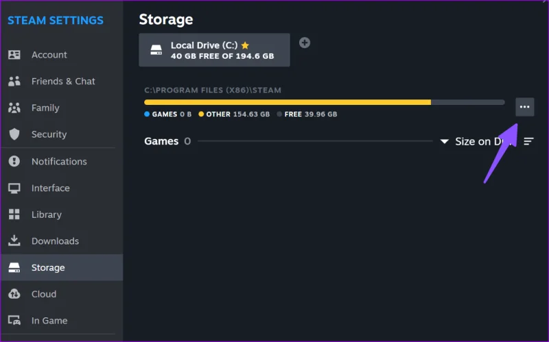 ซ่อมแซมโฟลเดอร์ Steam Library