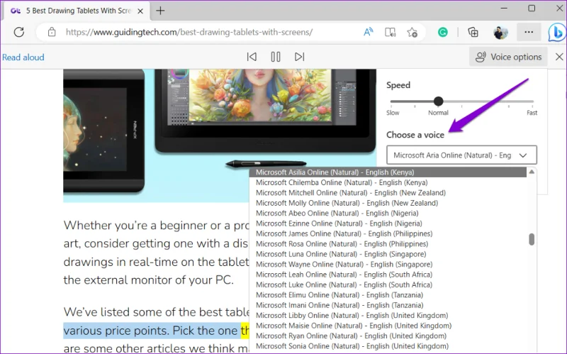 Hoe de voorleesfunctie in Microsoft Edge te gebruiken