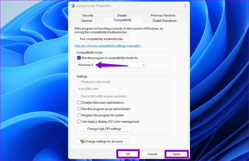 Las 7 soluciones principales para un problema de error en Microsoft Teams en Windows