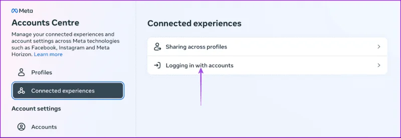 Come accedere a Facebook con Instagram
