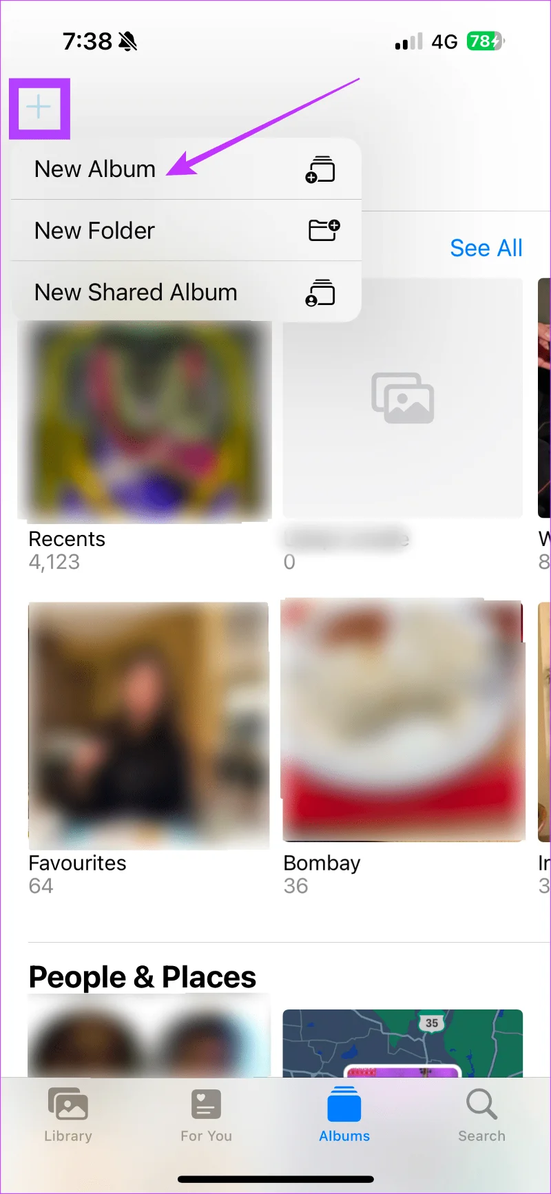 Comment afficher uniquement les photos de l'appareil photo sur iPhone