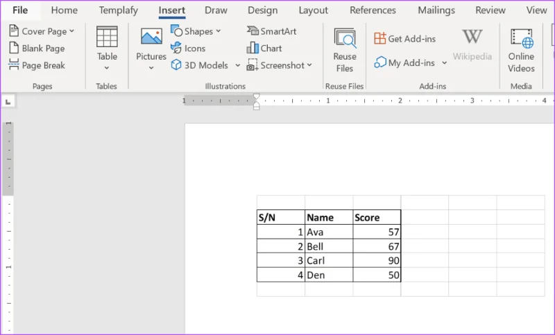 3 طرق لإدراج جدول بيانات Excel في مستند Word