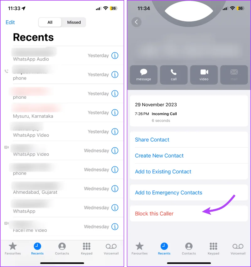 Wat er gebeurt als u iemand op een iPhone blokkeert
