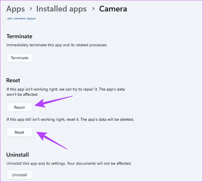 6 soluciones para el error "No podemos encontrar su cámara" de Windows 11
