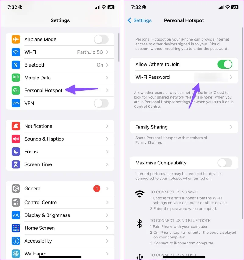 Top 12 manieren om iPhone Hotspot te repareren blijft de verbinding verbreken op Windows en Mac