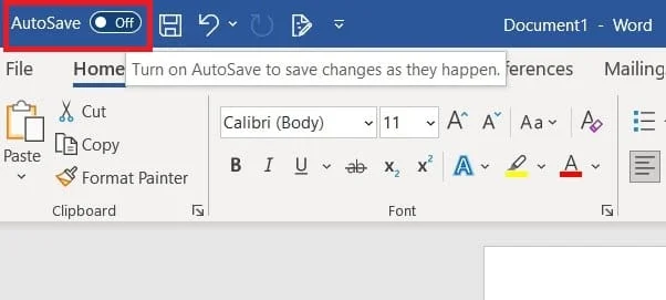 Word 365: Activare sau Dezactivare AutoRecuperare